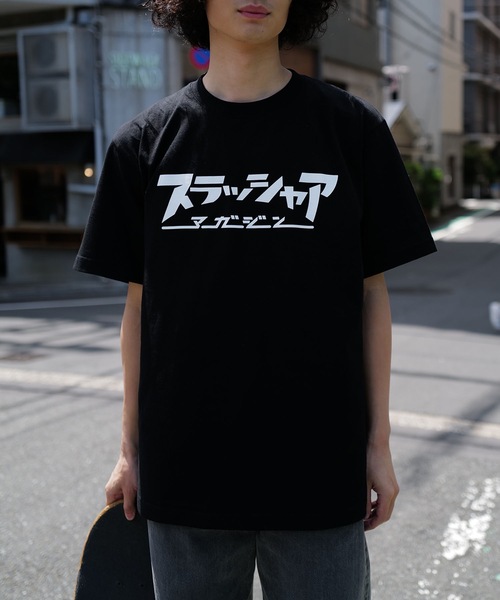 tシャツ Tシャツ メンズ スラッシャア S/S T-SHIRTS/スラッシャー5.6オンススタンダードフィットカタカナロゴプリント半袖Tシャツ｜zozo｜03