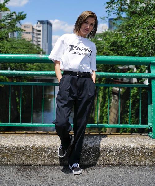 THRASHER 半袖 Tシャツ ストリート コーデ c-boy style THRASHER Tシャツ スラックス ストリートコーデ c-boy style