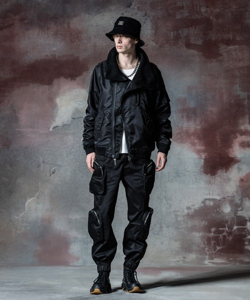 glamb ハイネック レザージャケット セール】High Neck Leather Shirt / ハイネックレザーシャツ