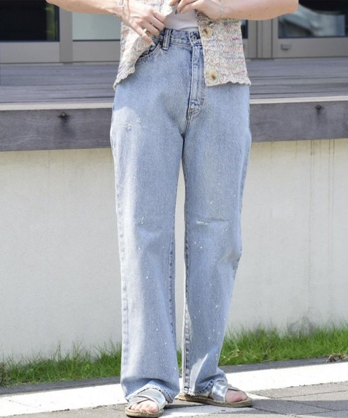 john bull ジョンブルデニムセルビッチハイウエストストレート