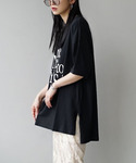 tシャツ ロゴ サイドスリット BIG TEE...の詳細画像3