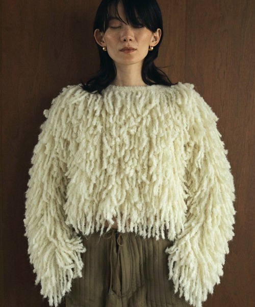 anuke ニット Loop Fringe Knit レディース : ZOZOTOWN Yahoo!店