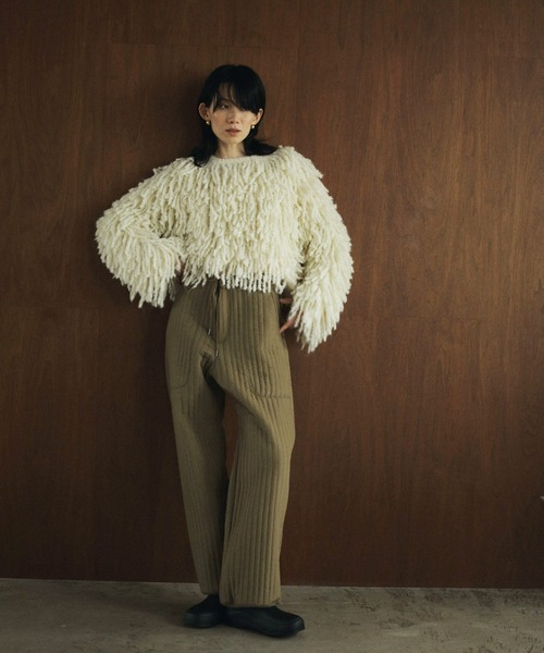 anuke ニット Loop Fringe Knit レディース : ZOZOTOWN Yahoo!店 