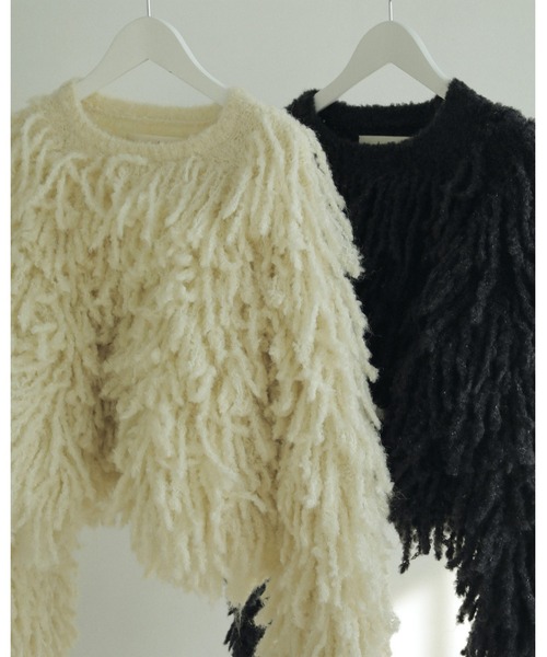 anuke（アンヌーク） ニット セーター Loop Fringe Knit レディース