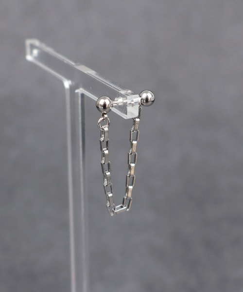 4°C チェーン付きピアス　新品　未使用 4INT. ピアス ドロップチェーン ボディピアス 16G (片耳用