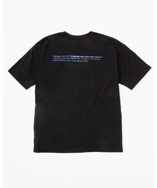 RVCA AZUL コラボ 半袖シャツ FREEサイズ　黒 AZUL BY MOUSSY | RVCA×AZUL サーフTシャツ (Tシャツ