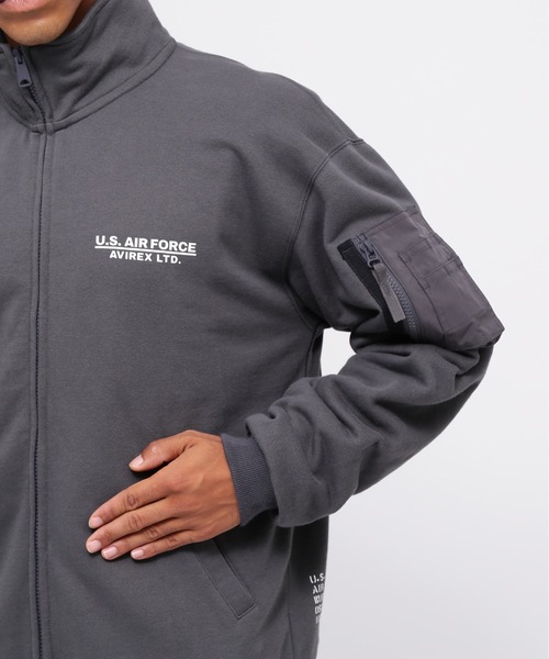 AVIREX（アヴィレックス） トレーナー スウェット STENCIL STAND ZIP