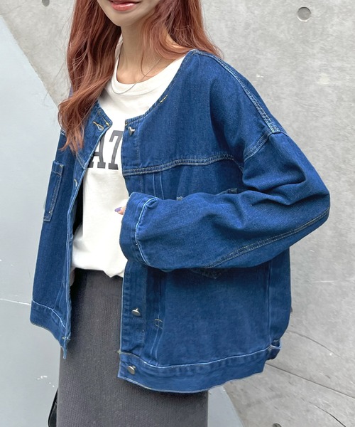 Futier Land（フューティアランド） デニムジャケット gジャン 襟元