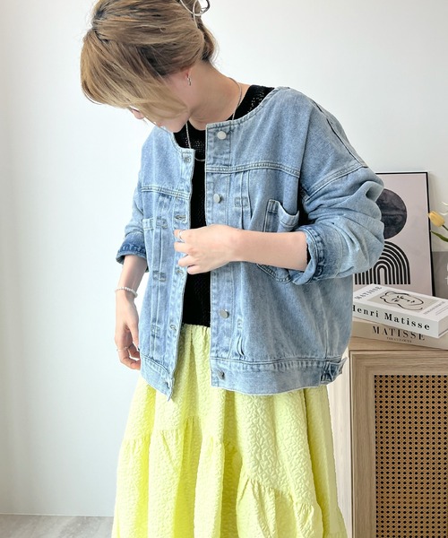 shéller ［新品未着用品］フリンジデニムジャケット ブラック 完売品