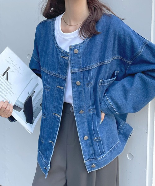 Futier Land（フューティアランド） デニムジャケット gジャン 襟元