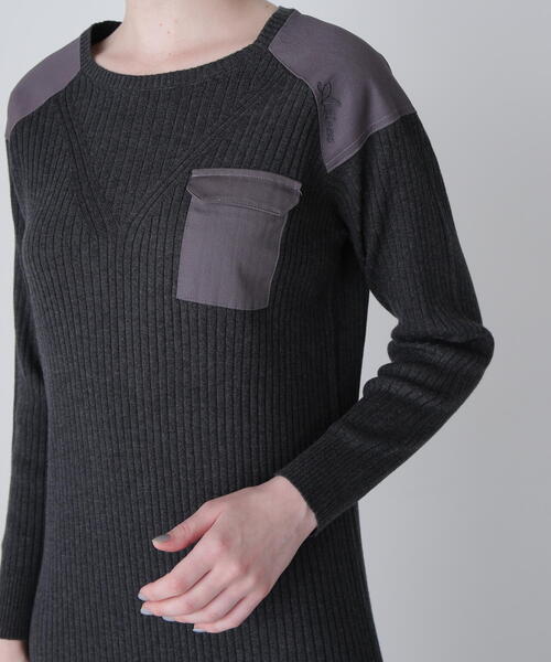 AVIREX（アヴィレックス） ニット セーター MILITARY RIB KNIT