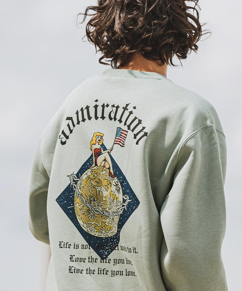 marryme, トレーナー、スウェット CAMBIO トレーナー スウェット msw1566- AdmirationプリントCN