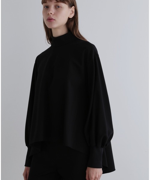ブラウス シャツ バックピーチストレッチブラウス レディース