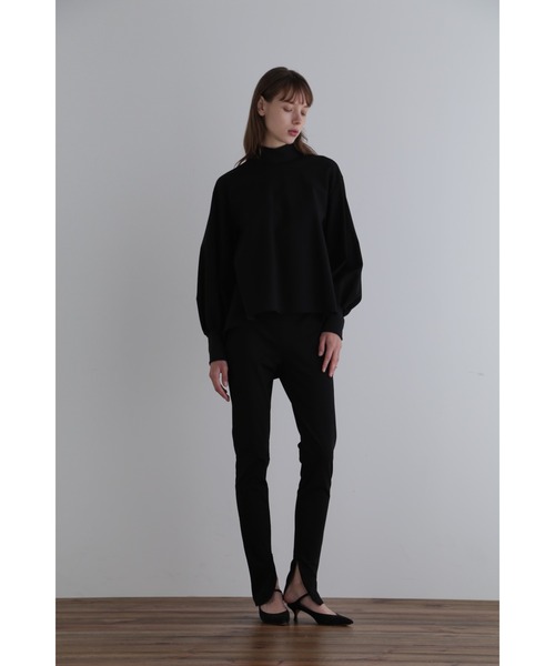 ブラウス シャツ バックピーチストレッチブラウス レディース LE PHIL ブラウス シャツ バックピーチストレッチブラウス