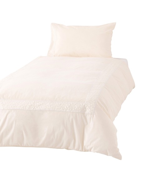 WARMY プードル×ボア 掛け布団カバー ダブル アイボリー