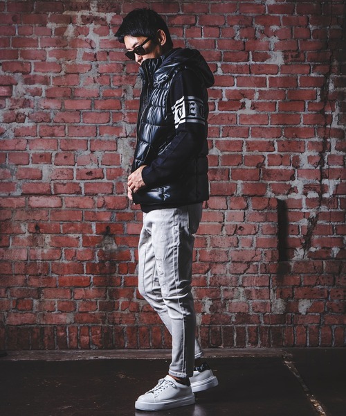 adamsJUGGLER（アダムスジャグラー） ジーンズ G/グレーペイントデニム