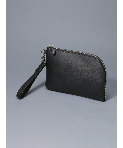 ブランド登録なし ビジネスバッグ クラッチバッグ 水シボ型押しレザー  