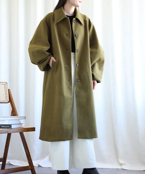 aimoha（アイモハ） ピーコート pコート ボリューム袖ロングコート