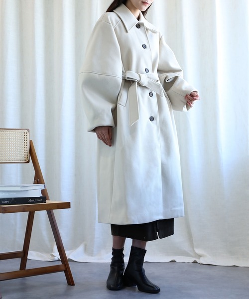 aimoha（アイモハ） ピーコート pコート ボリューム袖ロングコート