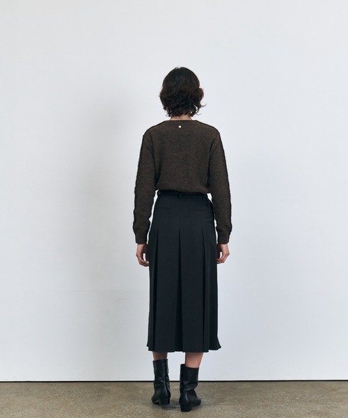 KUME スカート KUME/クメ Wrinkle-free Waist Pleated Long