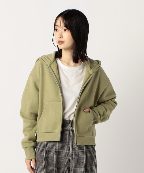 COMME CA ISM（コムサイズム） パーカー 裏起毛 ダブルジップ パーカー