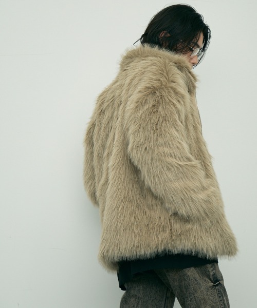 Shoowtime（ショウタイム） ブルゾン アウター Volume eco fur zip up