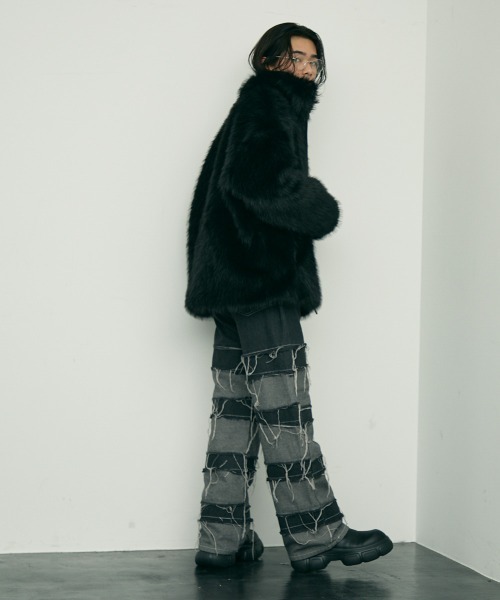 Shoowtime（ショウタイム） ブルゾン アウター Volume eco fur zip up