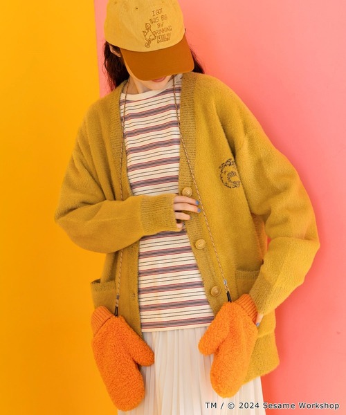 niko and…（ニコアンド） カーディガン 「SESAME STREET(セサミ