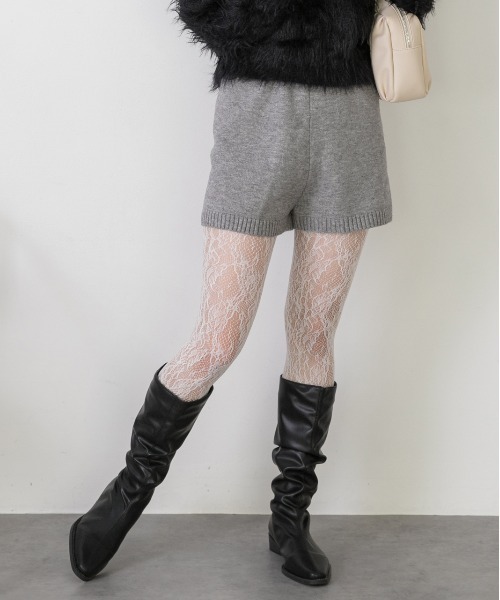 eaphi グレー ニット ショートパンツ eaphi グレー ニット ショートパンツ