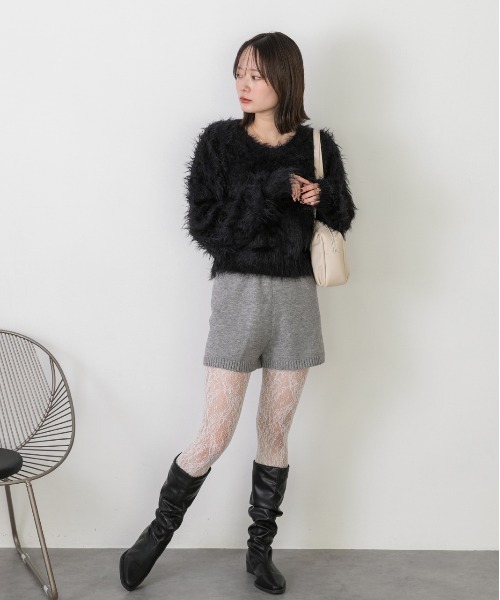 ad thie（アドティエ） パンツ ニットショートパンツ レディース