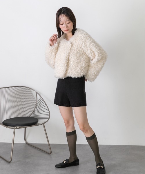 ad thie（アドティエ） パンツ ニットショートパンツ レディース