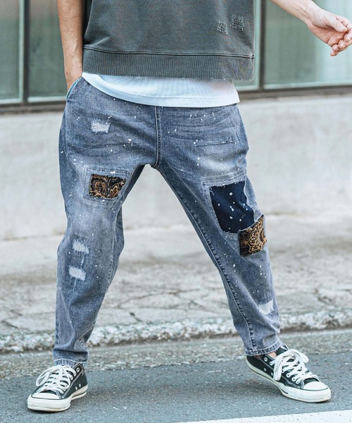 CAMBIO（カンビオ） ジーンズ mp13110-Distressed Soft Balloon