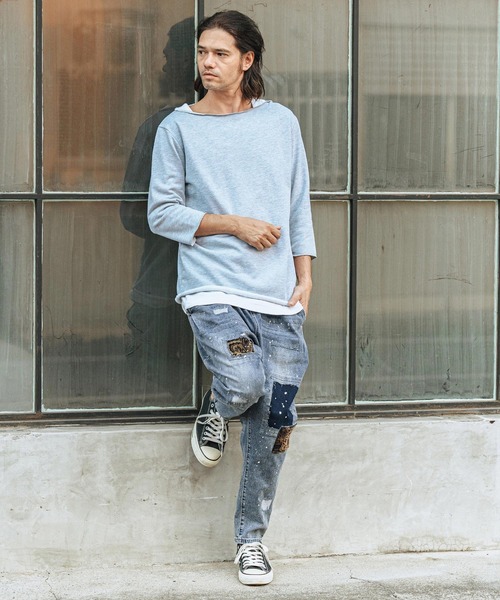 CAMBIO（カンビオ） ジーンズ mp13110-Distressed Soft Balloon