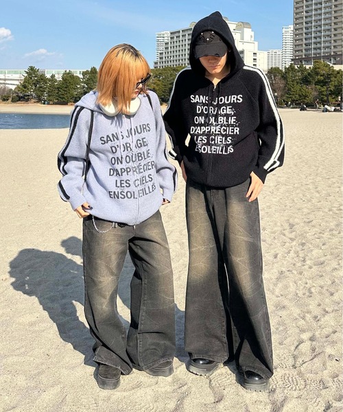 ワイドパンツ ジーンズ ヴィンテージライクワイドフレアデニム メンズ