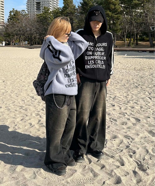 ワイドパンツ ジーンズ ヴィンテージライクワイドフレアデニム メンズ