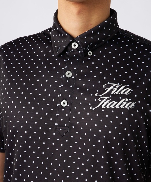 FILA GOLF ポロシャツ ドット総柄半袖ポロシャツ メンズ : ZOZOTOWN