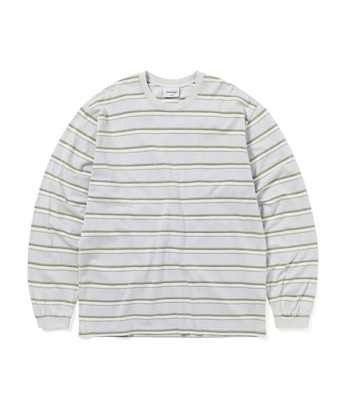 ★thisisneverthat★ Striped W Tee White TN251TTSST37WHT Striped W Tee - thisisneverthat®
