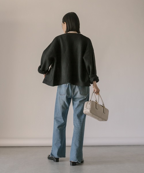 「RIVE DROITE」 ニットカーディガン FREE オフホワイト レディース_画像2