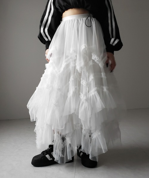 【新品未使用】tulle skirt Lig. チュールスカート　black 楽天市場】＼当日発送／【6sixshop】4層 チュールスカート