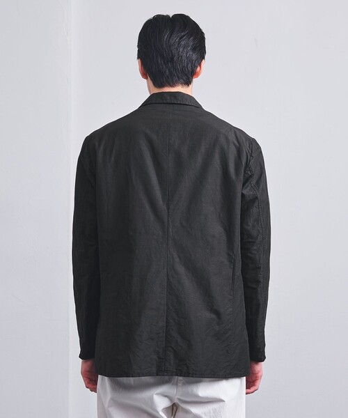 UNITED ARROWS リネンコットン　テーラードジャケット UNITED ARROWS ジャケット テーラードジャケット ブラック