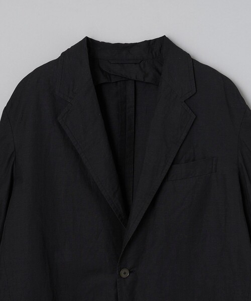 ユナイテッドアローズ　テーラードジャケット　リネン100% メンズ　ブラック UNITED ARROWS ジャケット テーラードジャケット ブラック