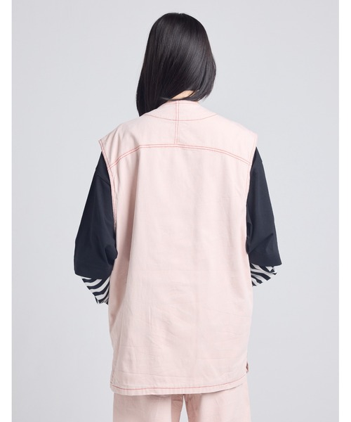 ベスト ジレ /Little sunny bite/twill vest レディース メンズ Little sunny bite ベスト ジレ /Little bite/twill vest