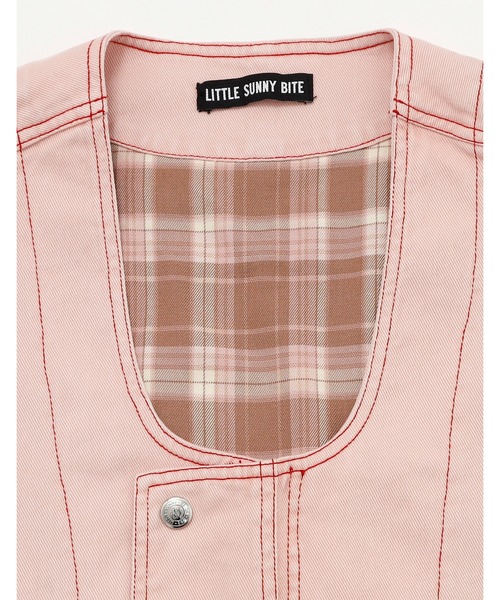 Little sunny bite ベスト ジレ /Little bite/twill vest