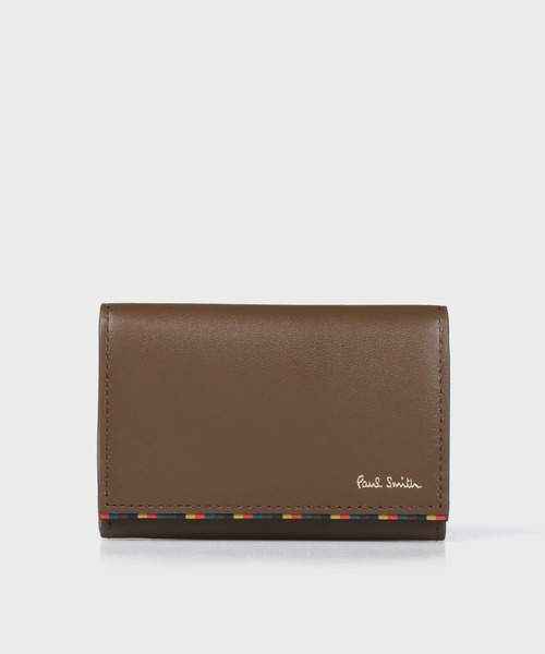 Paul Smith（ポール・スミス） 名刺入れ ブライトストライプトリム