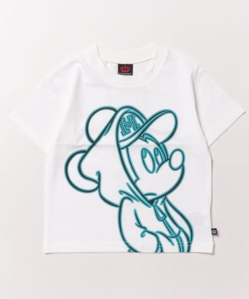 Disney（ディズニー） tシャツ 「綿100％」 親子お揃い ネオン