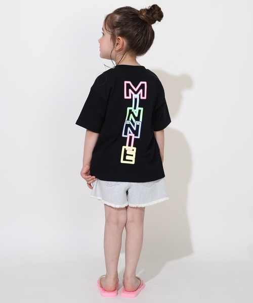 Disney tシャツ 「綿100％」 親子お揃い ディズニー ネオン