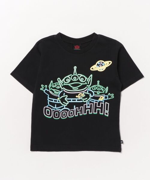 Disney tシャツ 「綿100％」 親子お揃い ディズニー ネオン