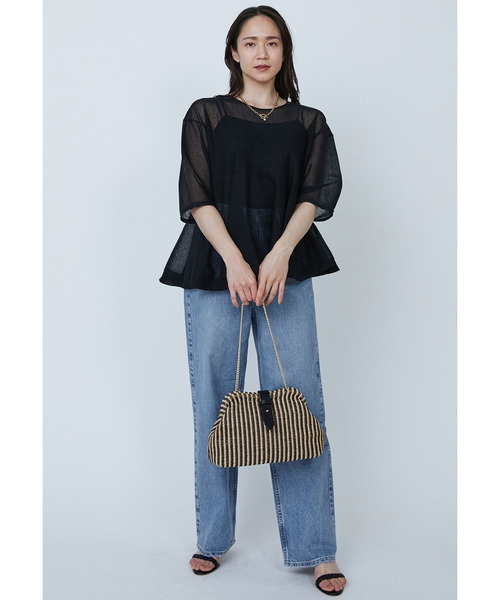 1er Arrondissement ニット セーター ラッフルヘムニットプルオーバー