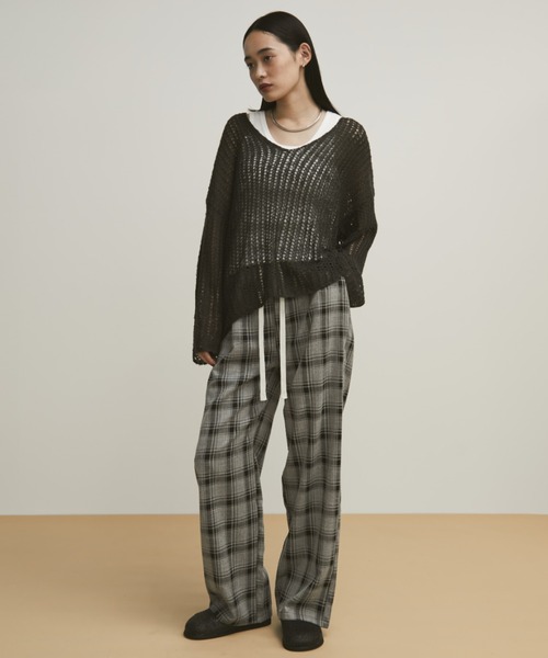 「MERLOT」 長袖ニット FREE イエロー レディース_画像2