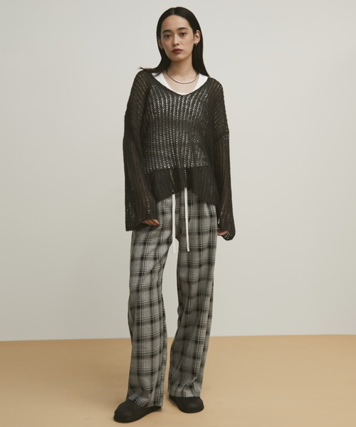 「MERLOT」 長袖ニット FREE イエロー レディース_画像7